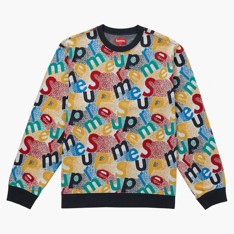 Supreme Scatter Text Crewneck Navy