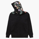 Supreme Scattered Appliqué Hooded Sweatshirt Black