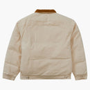Supreme Schott Canvas Down Trucker Jacket Natural