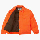 Supreme Schott Canvas Down Trucker Jacket Neon Orange