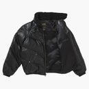 Supreme Schott Chevron Leather Down Buffer Jacket Blacket Black
