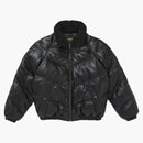 Supreme Schott Chevron Leather Down Buffer Jacket Blacket Black