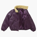 Supreme Schott Chevron Leather Down buffer Jacket Purple