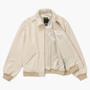 Supreme Schott Hooded Leather Bomber Jacketen Stone