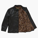 Supreme Schott Leather Car Coat (ss25) Black