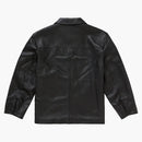 Supreme Schott Leather Car Coat (ss25) Black