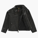Supreme Schott Leather Racer Jacket svart
