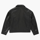Supreme Schott Leather Racer Jacket svart