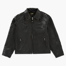 Supreme Schott Leather Racer Jacket svart