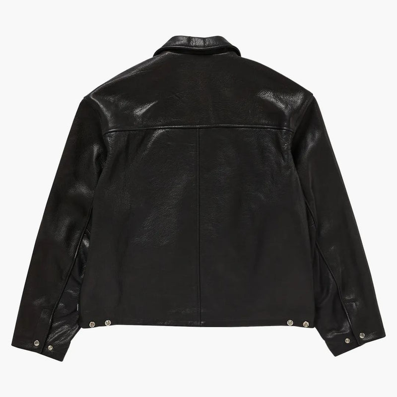 Supreme Schott Leather Racer Jacket (fw24) Black