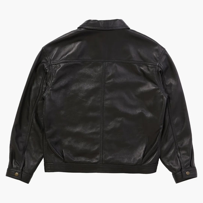 Supreme Schott Leather Work Jacket Black