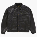 Giacca da lavoro in pelle suprema Schott Black