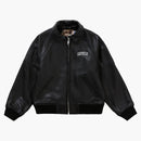 Supreme Schott Martin Wong 8 Ball Leather Varsity Jacket Black