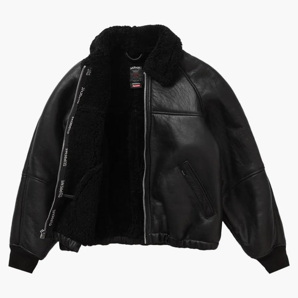 Nejvyšší bombardovací bunda nejvyšší Schott Shearling