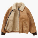 Supreme Schott Shearling Bomber Jacket Brown