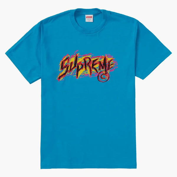 Supreme Scratch Tee Bright Blue