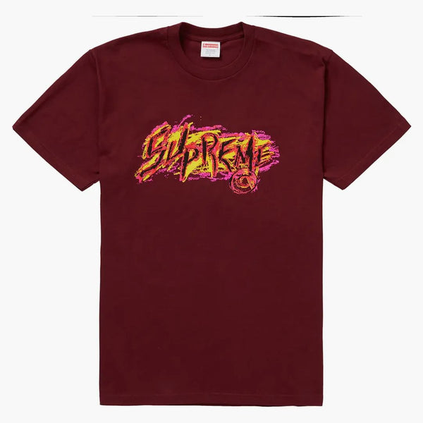 Supreme scratch tea burgundy