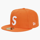 Supreme Screw Ball S Logo New Era 59fifty Fitted Hat Orange
