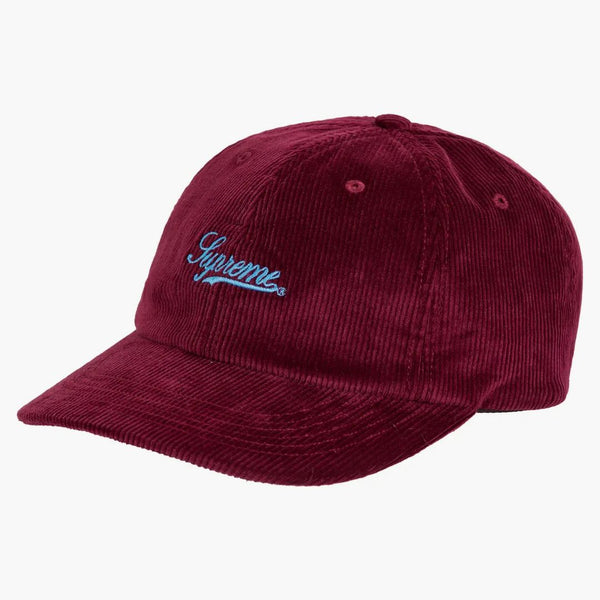 Supreme Script Corduroy 6-panel Magenta