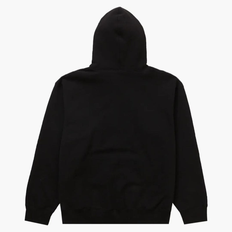 Supreme script hooded sweatshirt black