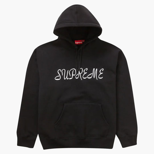 Supreme Script Hooded Sweatshirt Black
