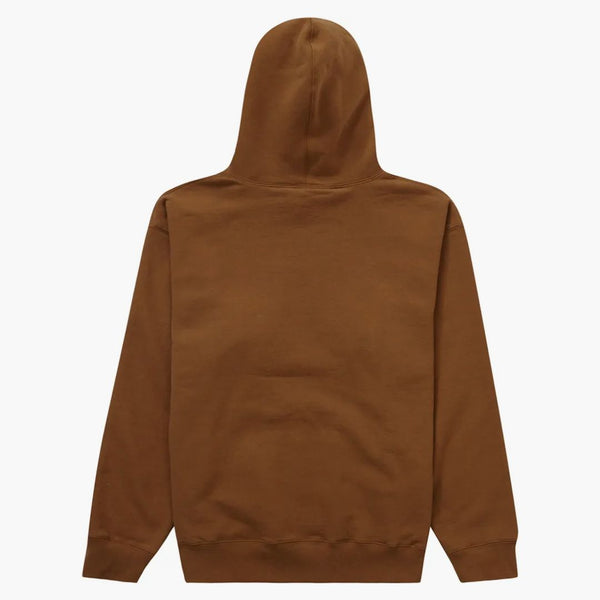 Supreme Script Hooded Sweatshirt Light Brown