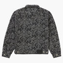 Supreme Script Jacquard Denim Trucker Jacket Washed Black
