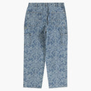 Script Supreme Jacquard Double Denim Pintor de mezclilla Pantrazo Azul