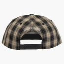 Supreme Script Logo 6 Panel Ss24 Black Plaid