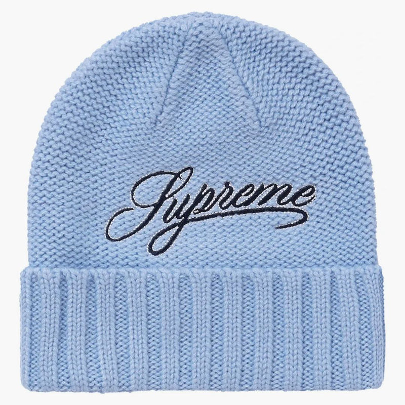 Nejvyšší skript Logo Beanie Light Blue