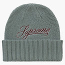 Supreme script logo beanie olive