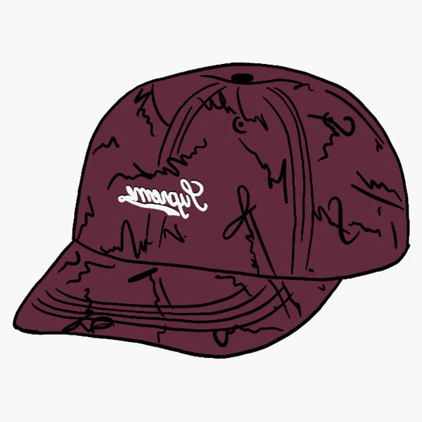 Supreme Script Logos 6-panel Purple
