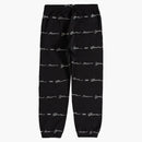 Supreme Script Stripe Sweatpant Black