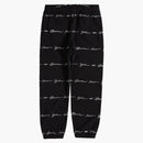 Supreme Script Stripe Sweatpant Black