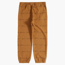 Najwyższy skrypt Stripe Sweatpant Dark Musztarda
