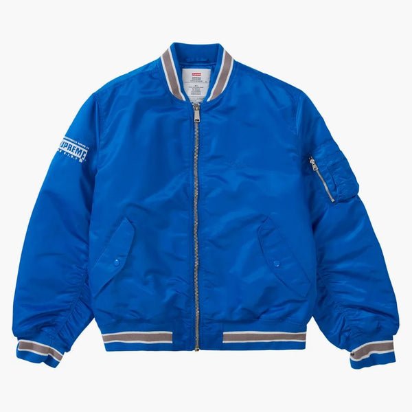 Supreme Second to None Ma-1 Jacket Blue