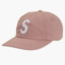 Supreme Seersucker S Logo 6 Panel Pink