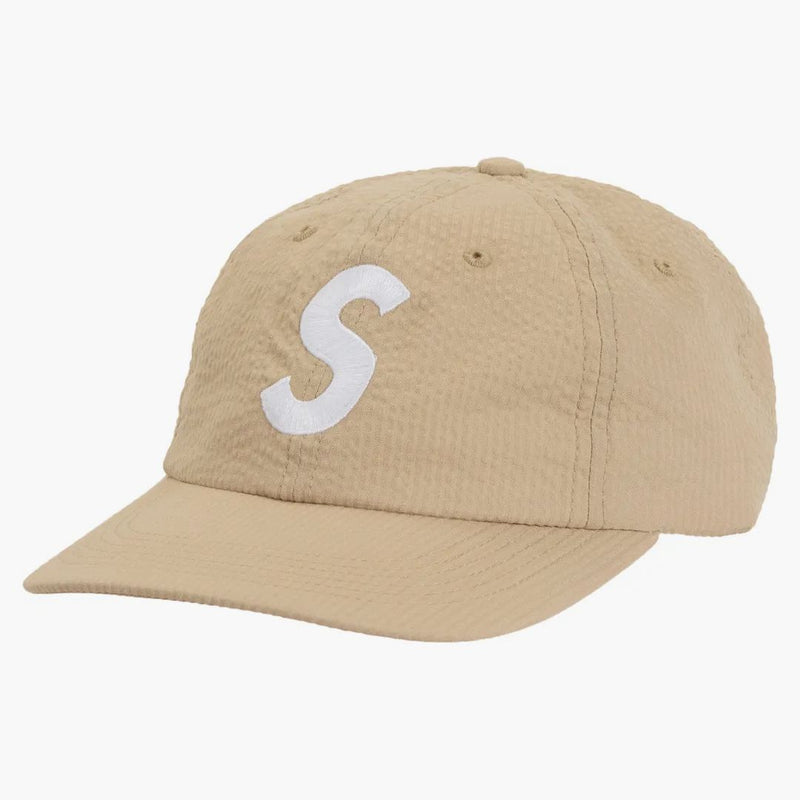 Logo Supreme Seersucker S 6 Panel Tan