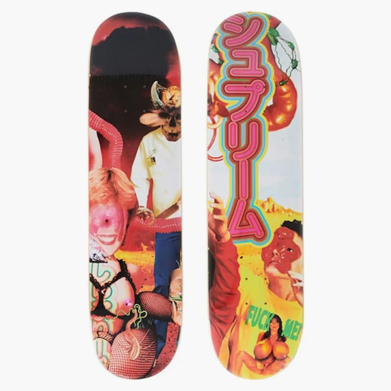Sucreme Sekintani la Norihiro Skateboard Deck Pink/Yellow Set