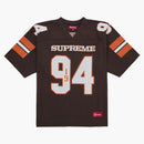 Supreme Sequin Football Jersey Brown