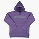 Nejvyšší flitrová logo s kapucí mikiny s prachem Levandule