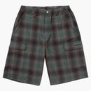 Supreme Shadow Plaid Cargo Short Green