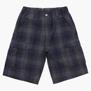Supreme Shadow Plaid Cargo Short Navy