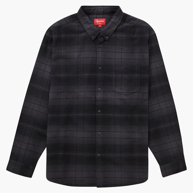 Supreme Shadow Plaid Flannel Shirt (SS23) Black