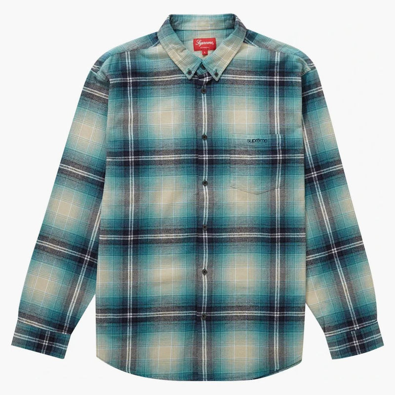 Nejvyšší stín Plaid Flanel Shirt (SS23) Blue