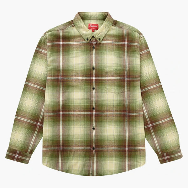 Supreme Shadow Plaid Flannel Shirt (SS23) Green