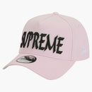 Supreme Sharp Spellout Adjustable New Era Cap Pink