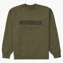 Supreme Shaattered Logo Crewneck Light Olive
