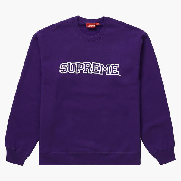 Supreme Shattered Logo Crewneck Purple