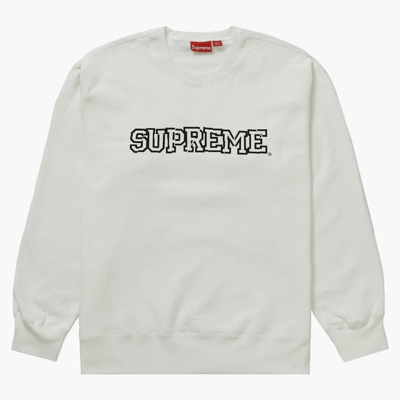 Nejvyšší Shaattered Logo CrewNeck White